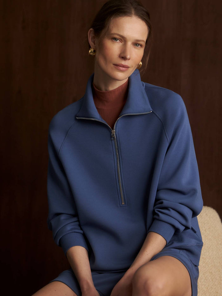 VARLEY | Selene Half Zip - Bijou Blue