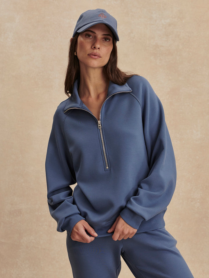 VARLEY | Selene Half Zip - Bijou Blue