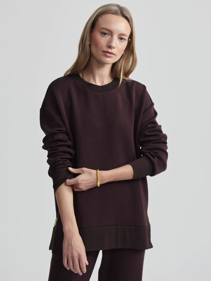 VARLEY | Gabriella Sweatshirt - Coffee Bean