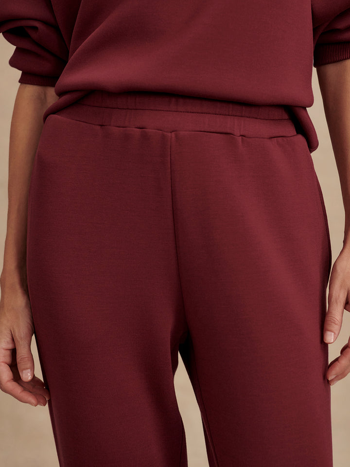 Varley | Slim Cuff Pant 25" - New Maroon