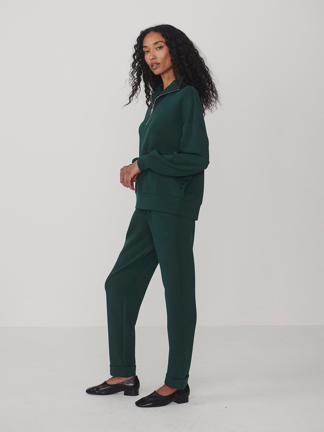 VARLEY | Hawley Half Zip Sweat - Pondirosa Pine