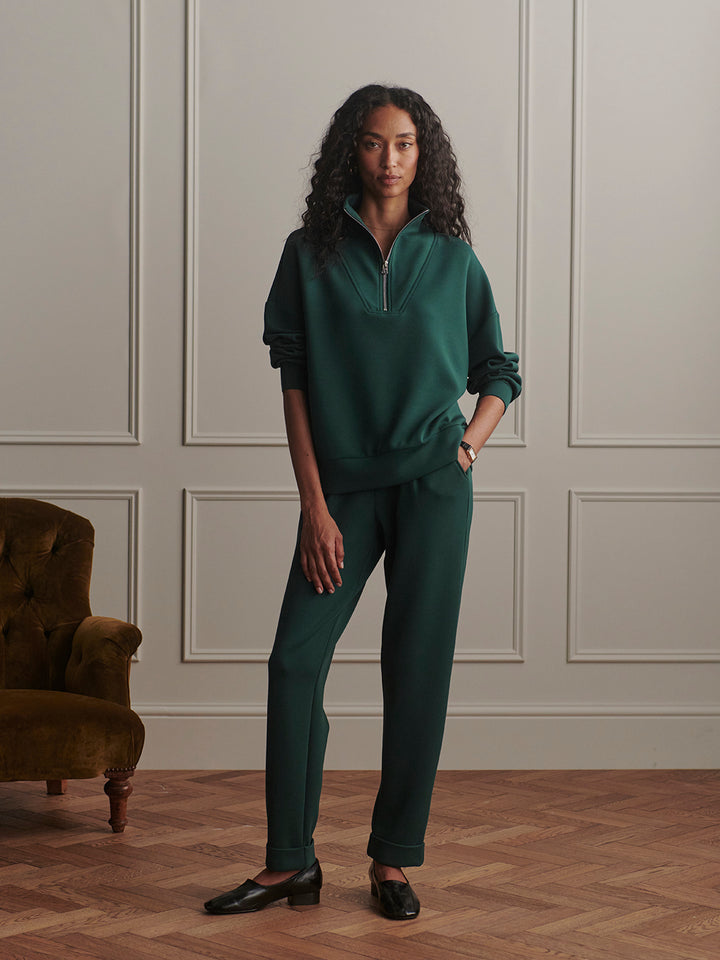 VARLEY | Hawley Half Zip Sweat - Pondirosa Pine
