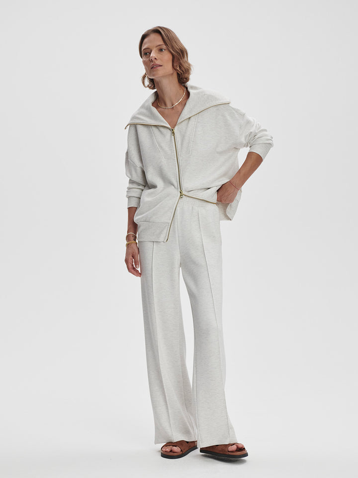 Varley | Wide Leg Pant 28" - Ivory Marl