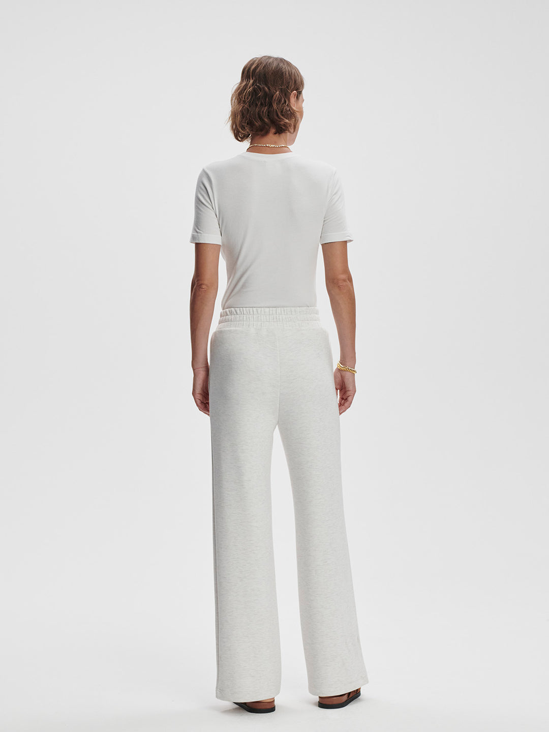 Varley | Wide Leg Pant 28" - Ivory Marl