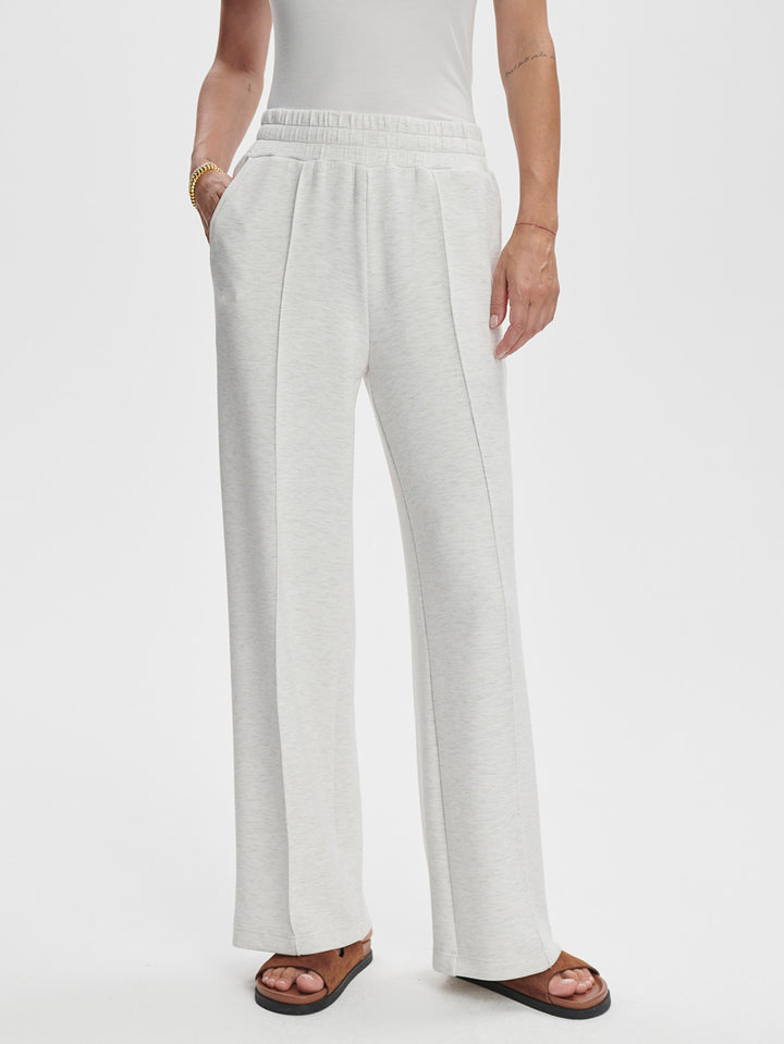 Varley | Wide Leg Pant 28" - Ivory Marl