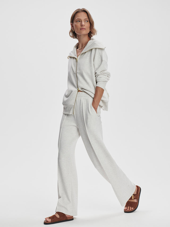 Varley | Wide Leg Pant 28" - Ivory Marl