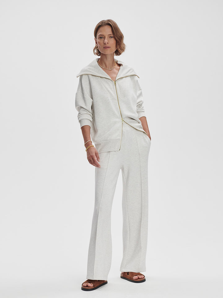 Varley | Wide Leg Pant 28" - Ivory Marl