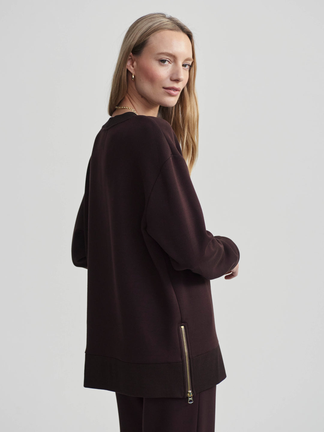 VARLEY | Gabriella Sweatshirt - Coffee Bean