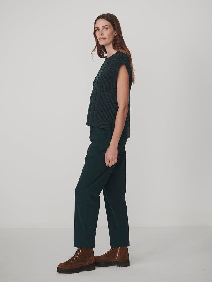 VARLEY | Pixie Relaxed Cable Knit Tank - Ponderosa Pine