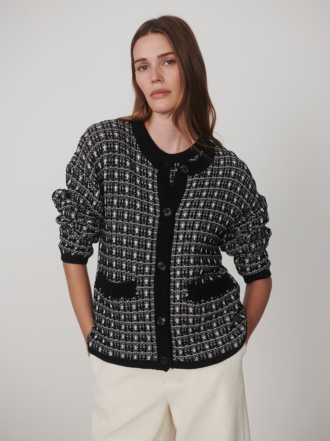 VARLEY | Sarina Knit Cardigan - Black