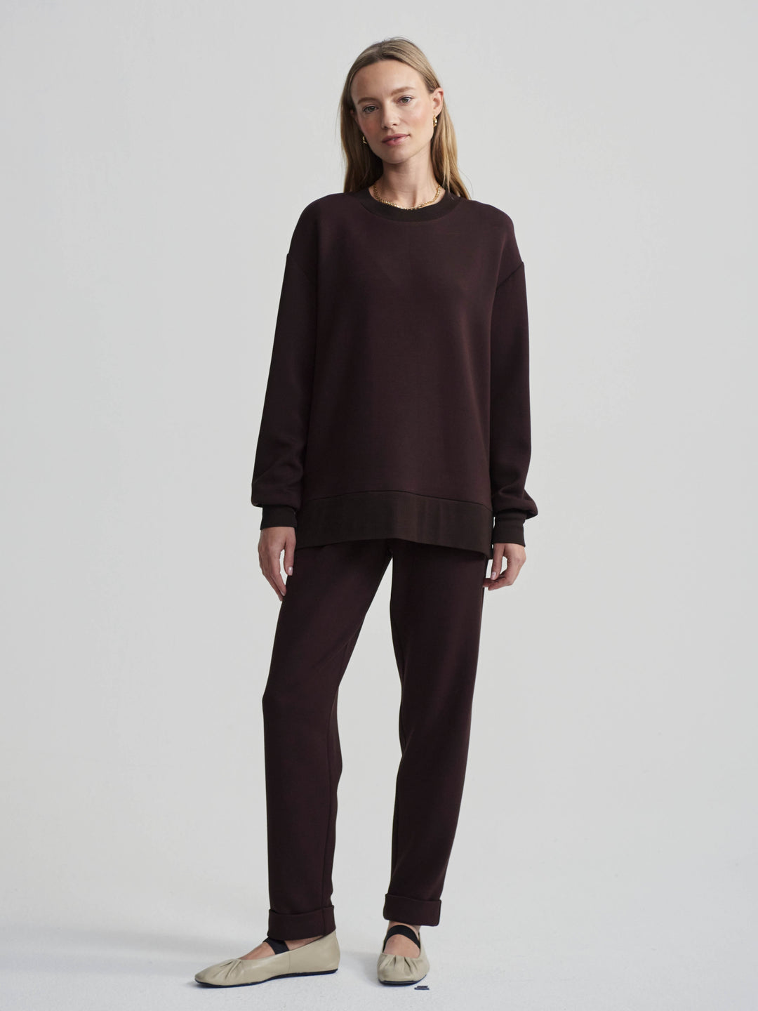 VARLEY | Gabriella Sweatshirt - Coffee Bean