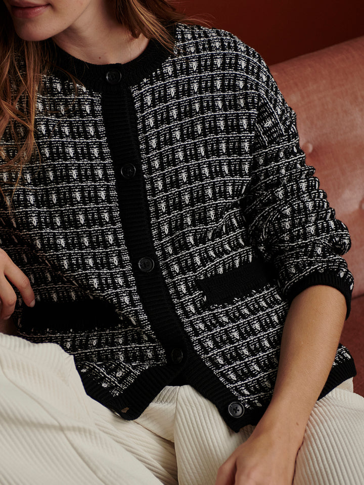 VARLEY | Sarina Knit Cardigan - Black