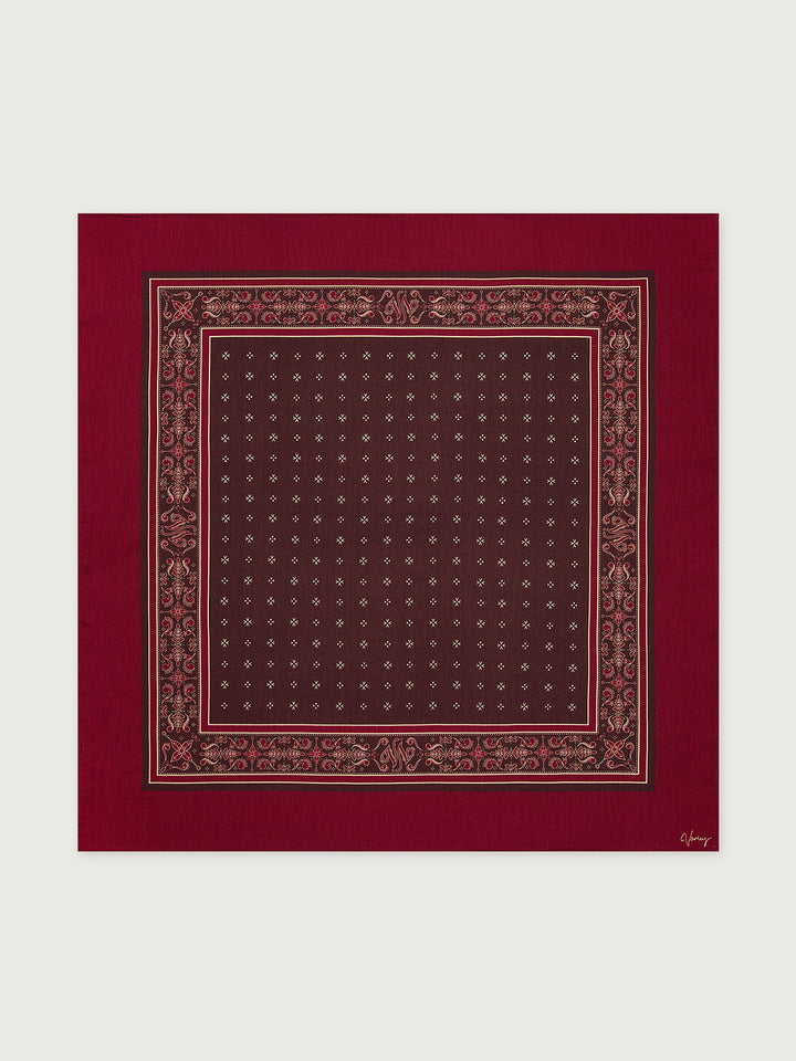 VARLEY | Wool Blend Border Scarf - Rumba Rose
