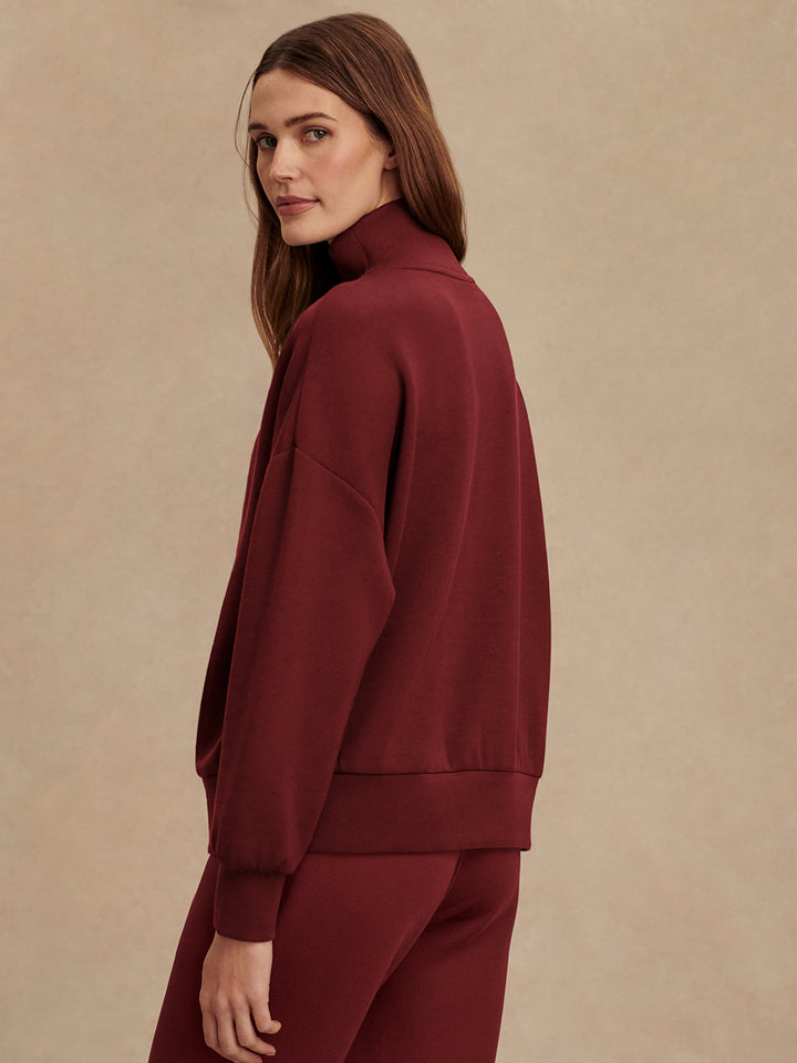 Varley | Hawley Half Zip - New Maroon
