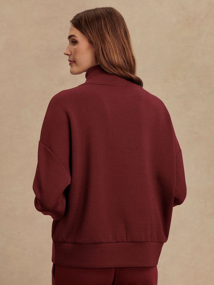 Varley | Hawley Half Zip - New Maroon