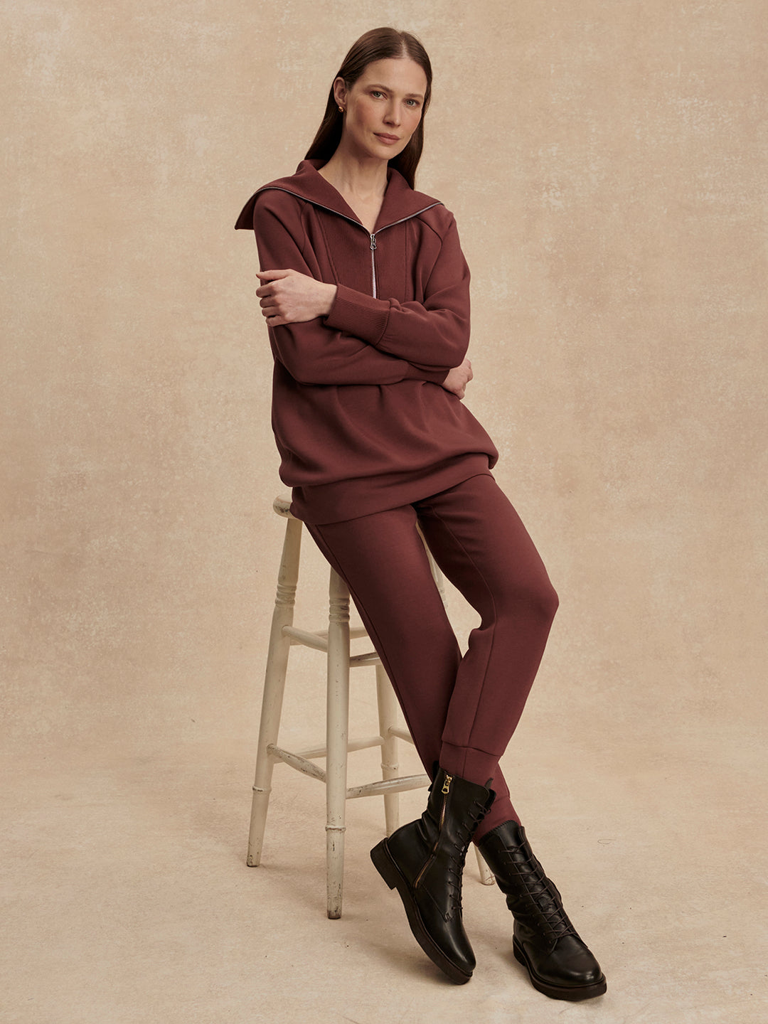 Varley | Slim Cuff Pant 25" - Cinnamon