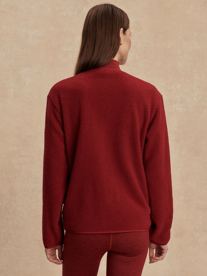 Varley | Marina Fleece - Red Dahlia