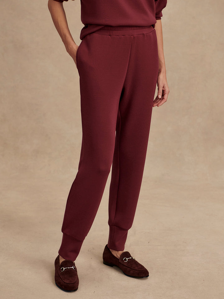 Varley | Slim Cuff Pant 25" - New Maroon