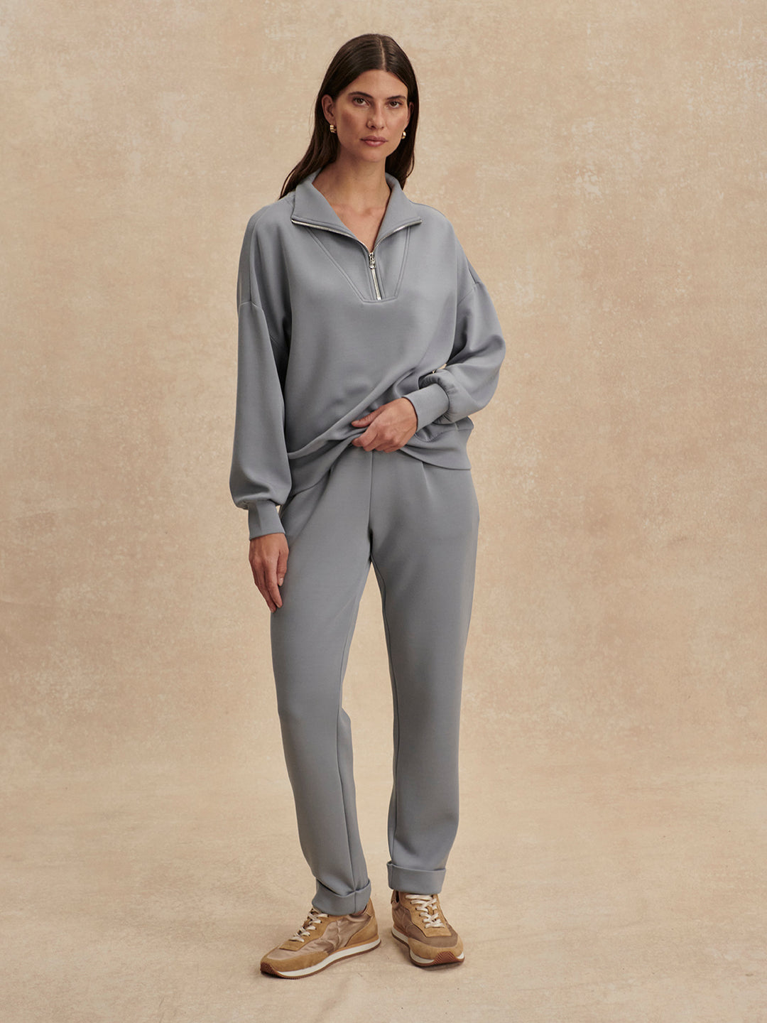 VARLEY | The Rolled Cuff Pant 25" - Wind Blue