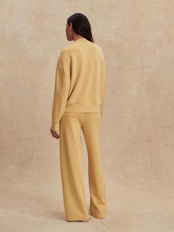 VARLEY | Reena Button Front Sweat - Sahara Sun