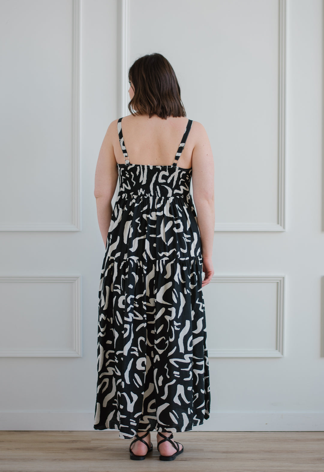 Paint Stroke Midi Dress