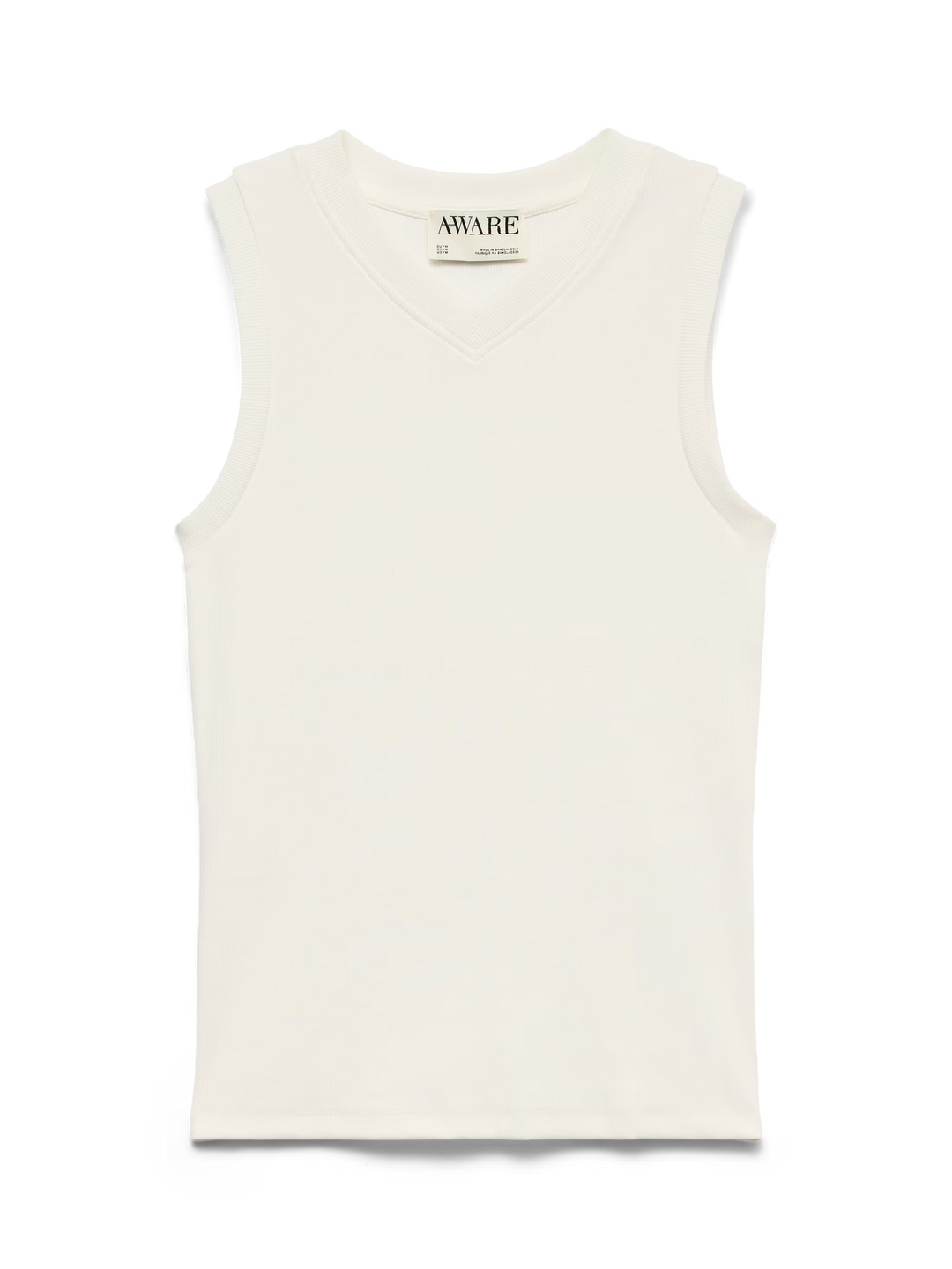 Colbie V-Neck Tank - White