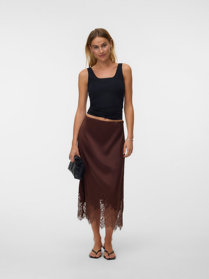 Vero Moda | Novi Lace Skirt - Brown