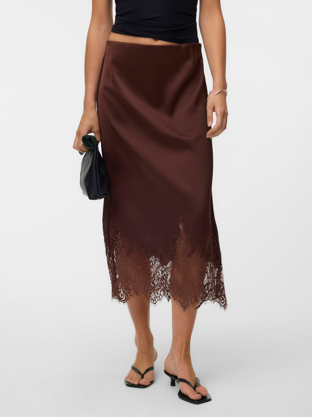 Vero Moda | Novi Lace Skirt - Brown