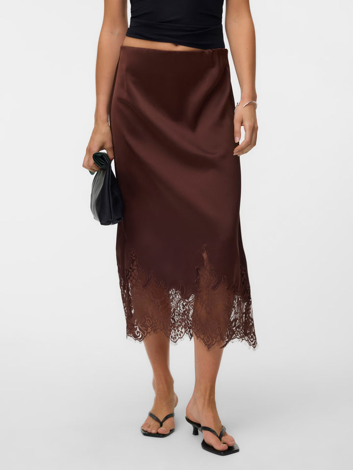 Vero Moda | Novi Lace Skirt - Brown