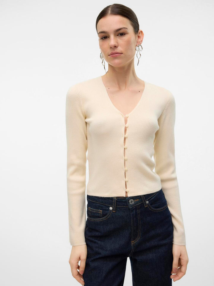 Vero Moda | Goldie Button Cardi - Birch