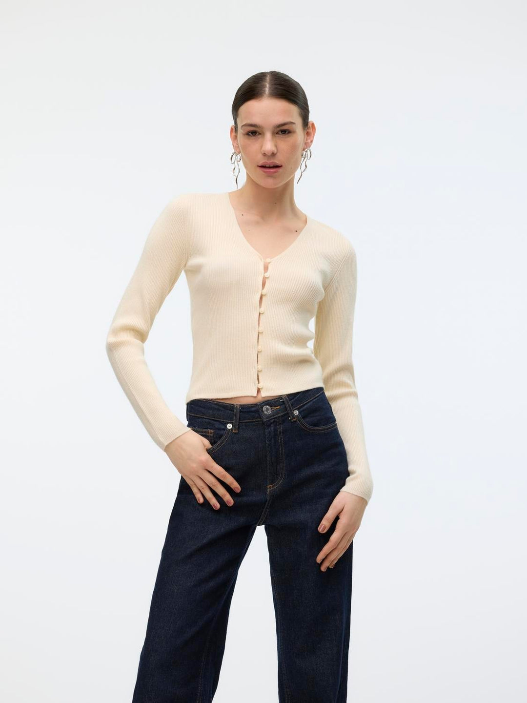 Vero Moda | Goldie Button Cardi - Birch