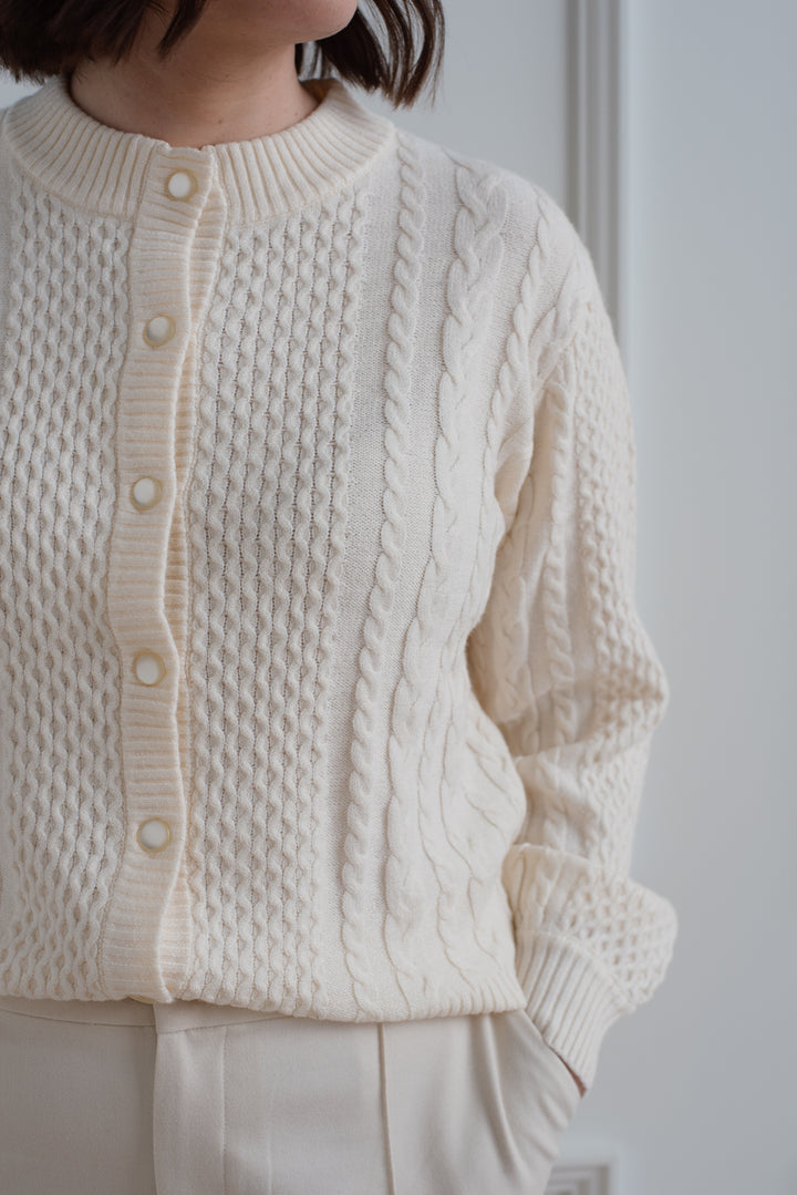 b.young | Cable Knit Cardigan