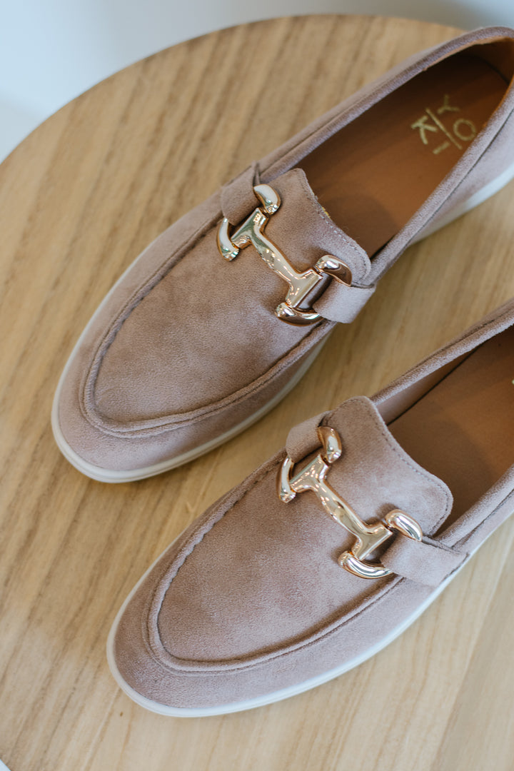 Carol Suede Loafer - Taupe