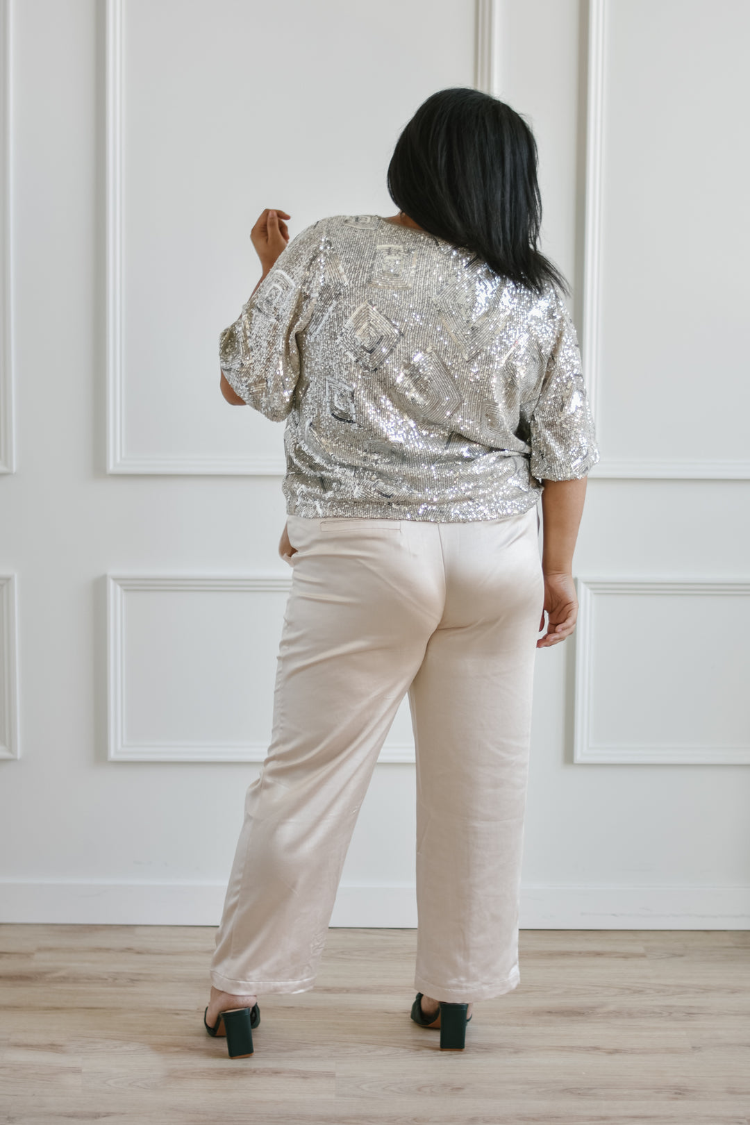 Satin Joggers - Champagne | 1XL-3XL